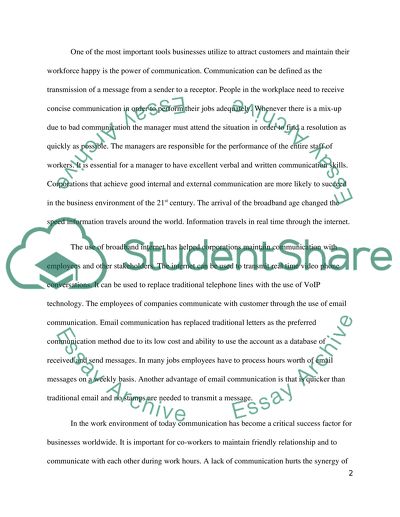 Communications at work