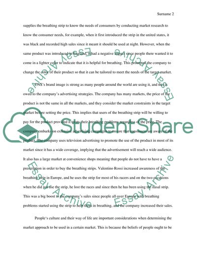 CNS Breathe Strip Marketing Strategy