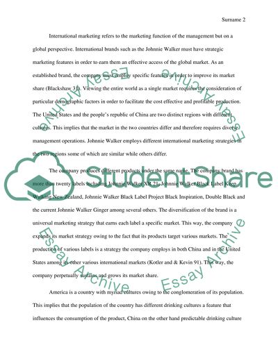 Johnnie Walker Marketing Strategies