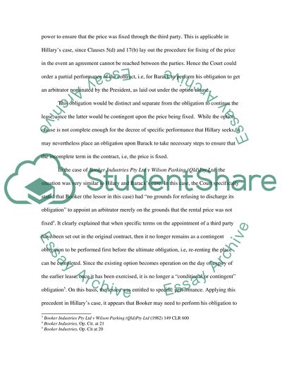 Analysis of Contract Law Case