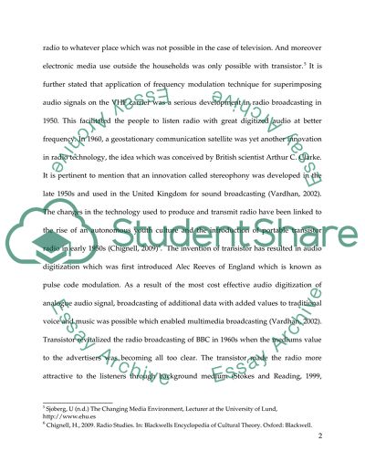 The Invention of the Transistor and the British Media Landscape