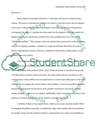 Kingdom and Stone Analysis