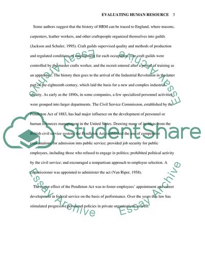 Evluting Humn Resource Mngement