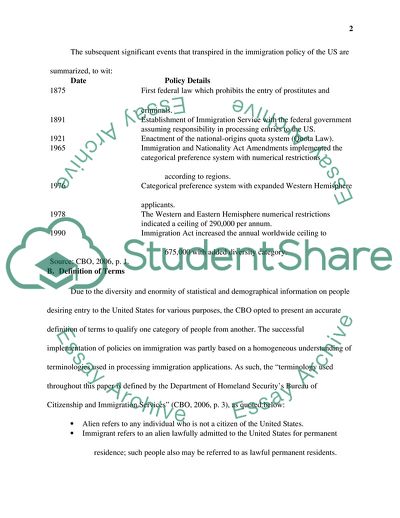 The Policies and Implications of Immigration in the United States