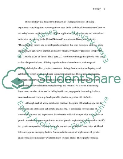 What Is Agricultural Biotechnology
