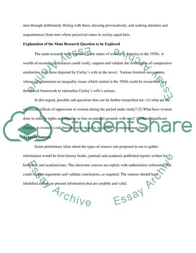 Research proposal and outline