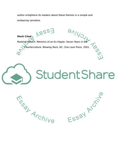 Summary the Idea of the Memoirs of an Ex-Hippie: Seven Years in the Counterculture