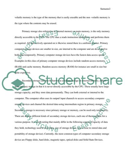 Storge device of computer