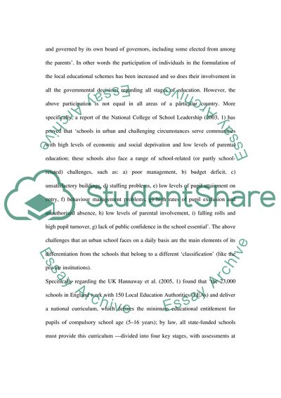 Urban School Leadership