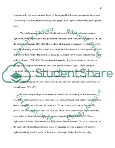 Different Sources of English Law