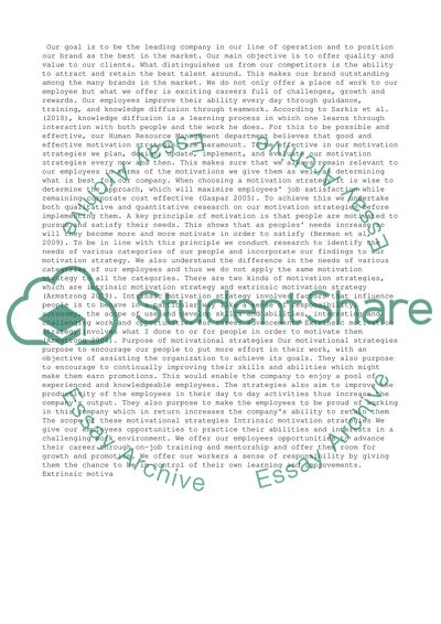 Motivational Strategies