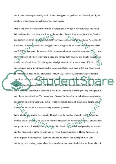 Writing the History of the Australian Frontier