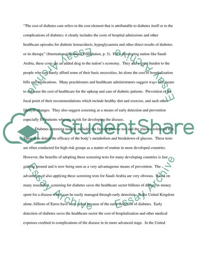 The cost-Effectiveness of Screening to Prevent Type 2 Diabetes in Saudi Arabia