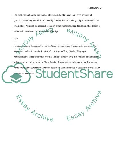 Macro Trend for Anthropologys 2015 Fall/Winter Collection