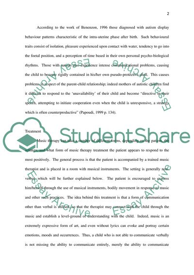 Music Therapy for Children with Autism