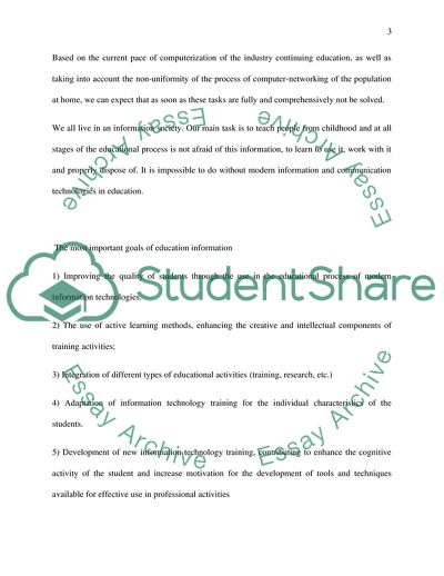 Information and Communication Technologies Are Increasingly Used in University Education