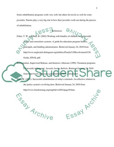 Positive Behaviors of Adolescents in a Juvenile Deliquent Program