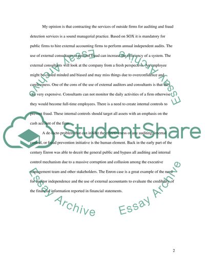 Financial Statements & Ethics