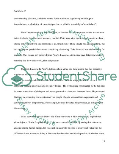 Understanding of virtue