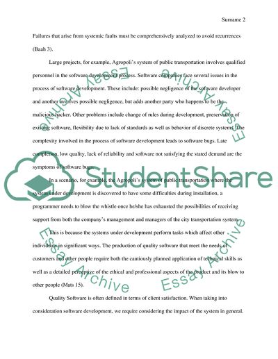Sowftware design problem