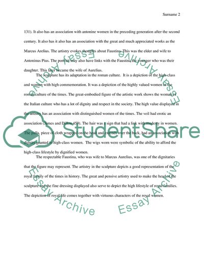 An Imperial Antonine Woman Sculpture Analysis