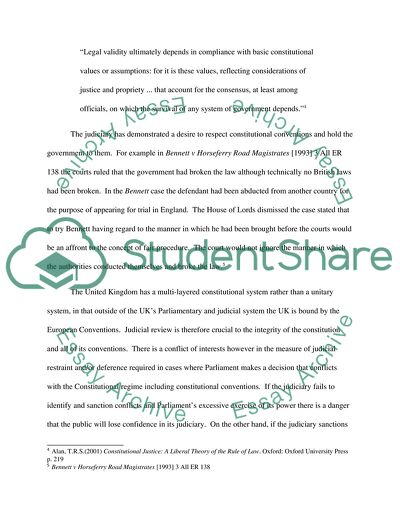 Constitutional Conventions in the Great Britain