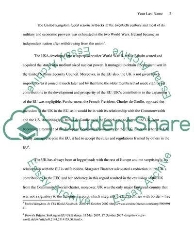 Is Britain More Closely Linked to the US Rather than Europe