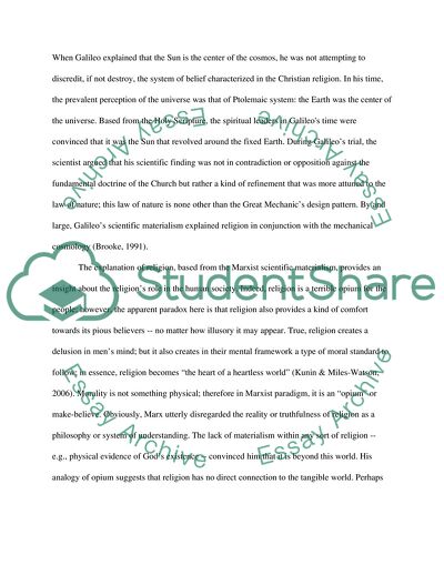 Scientific Materialism of Marx and Ga