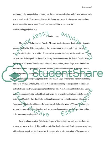 The Setting of Othello by Shakespeare: Moor of Venice