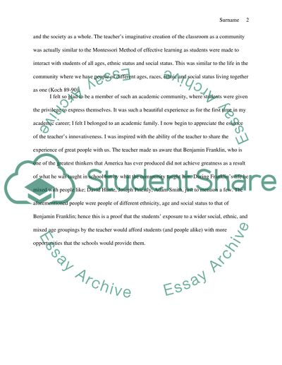 Classroom as a Community