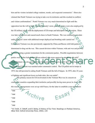 Vietnam War from 1945 to 1975