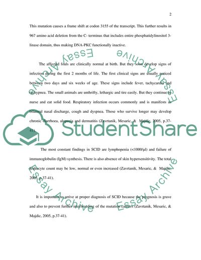 Severe Combined Immunodeficiency (SCIDs)