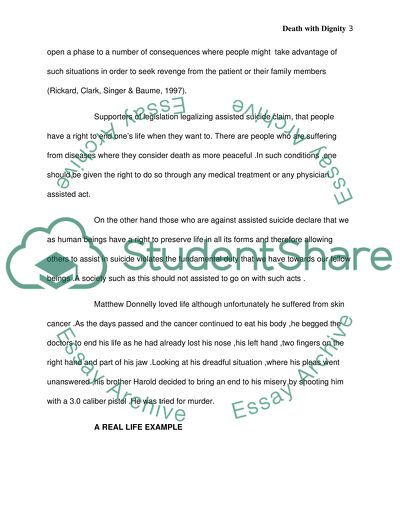 Death with Dignity and the Law