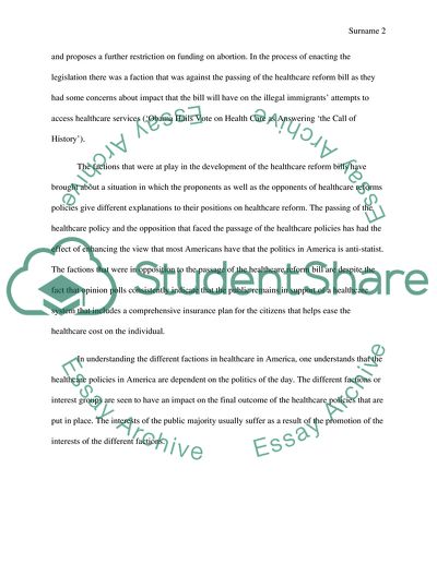 Factionalism in American Politics