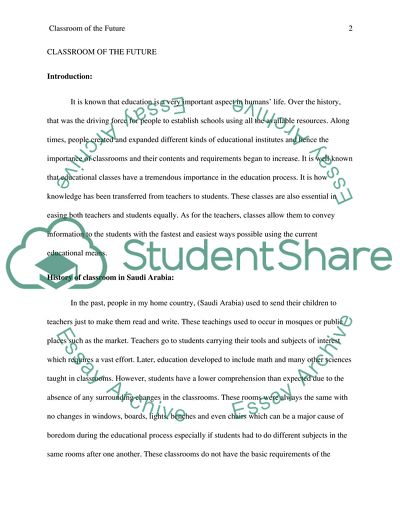 Classroom of the Future, Classroom in Saudi Arabia