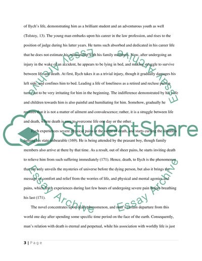 How Ivan Illyich viewed his own death