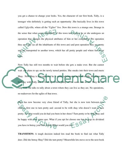 Booktalking: Uglies by Westerfeld