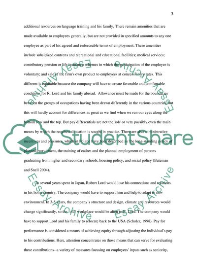 Human Resource Management International Pay Systems