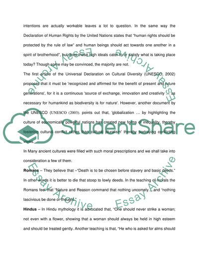 OUGHTS IN ANCIENT CULTURES