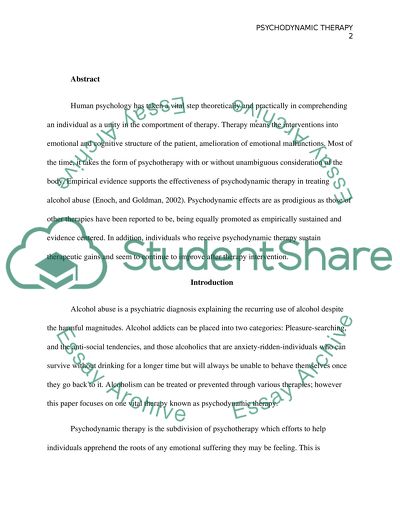 Relevant Diversity, Legal and Ethical Issues Associated with Alcohol Abuse Using Psychodynamic Therapy