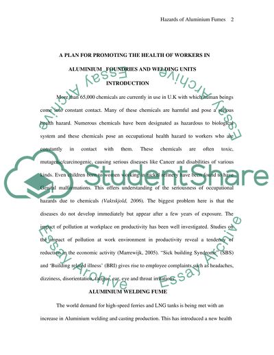 Occupational Health Hazards