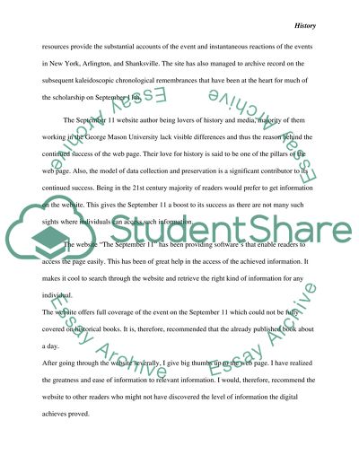 The September 11 Digital Archive