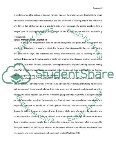 Sexuality in Adolescence