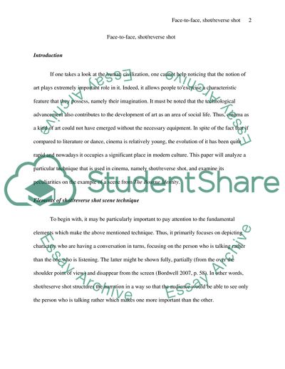 Shot and Reverse Shot Technique