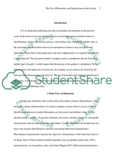 Biometrics Help to Address Crime, Shape Identification, Security