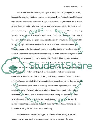 Abolish Death Penalty- Justice Shouldnt Be So Inhuman