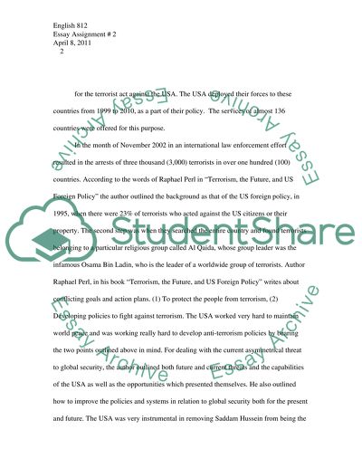 Terrorism the Future, and US Foreign Policy