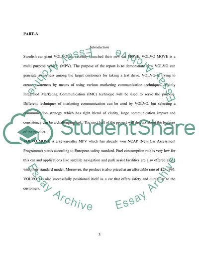 Integrated Marketing Communication at Volvo