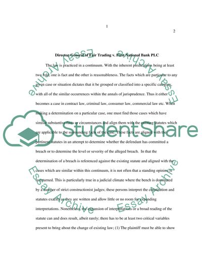 Contract Law in the Banking Sector