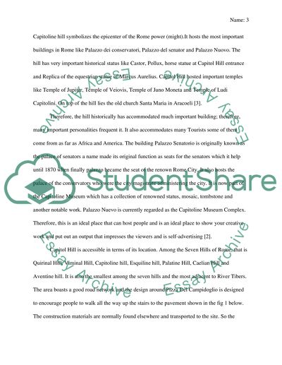 Site Analysis on The Piazza de Campidoglio
